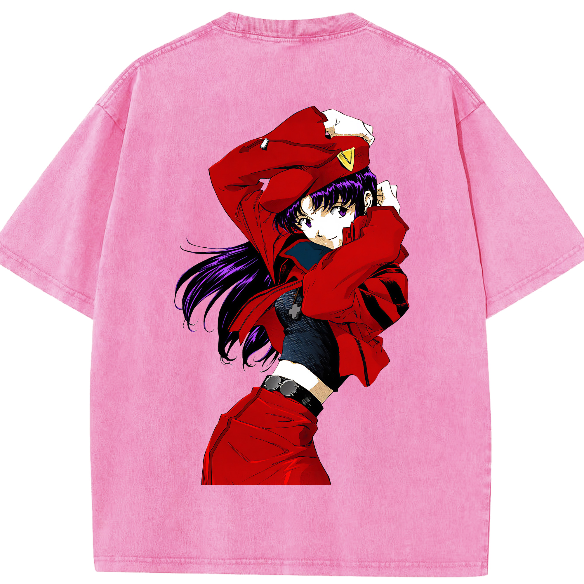 （画像用） EVA 新世紀エヴァンゲリオン 綿100% ヴィンテージ風 半袖Tシャツ（背面プリント）